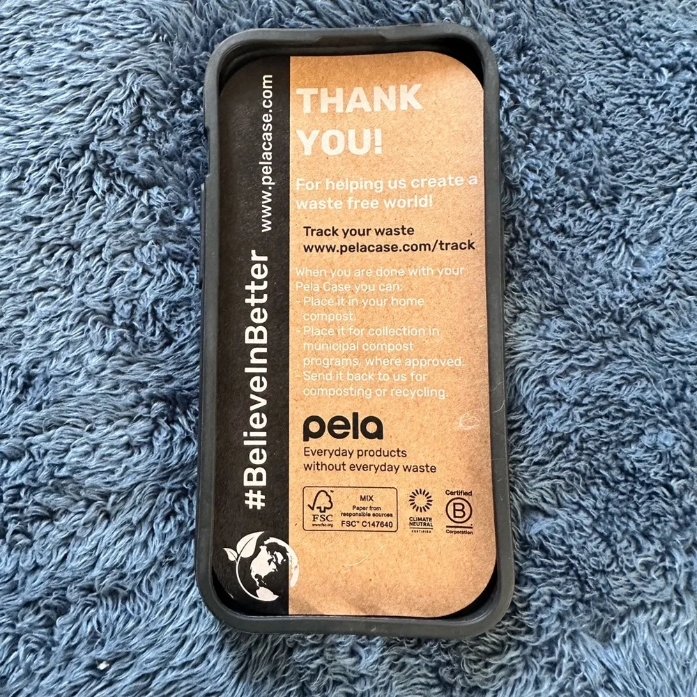 Pela Compostable Phone Case - Black - Picture 2 of 2